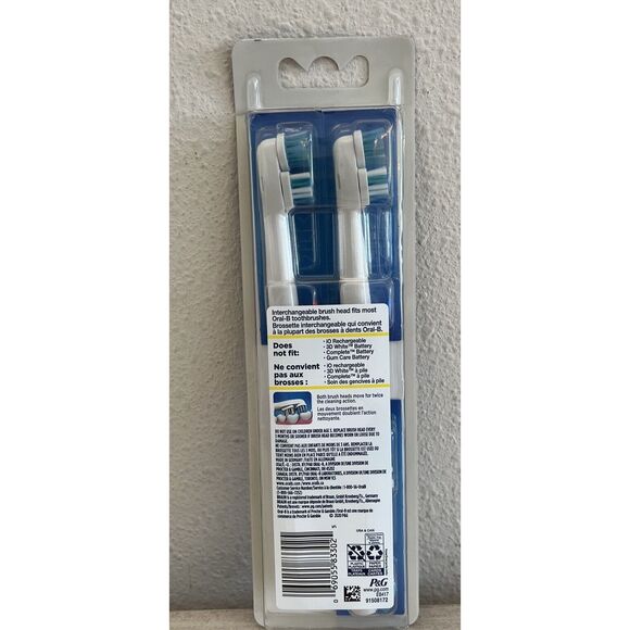 Oral-B EB4173 Dual Cleaning Action Replacement Brush Heads - 3 Pack - Picture 2 of 2